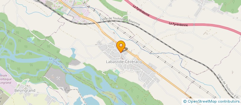 localisation de l'entreprise LES TRANSPORTS LABASTIDIENS  LABASTIDE-CEZERACQ