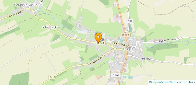 localisation de l'entreprise LES TRANSPORTS MANIER SARL  FRUGES