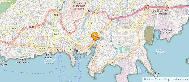 localisation de l'entreprise LES TRANSPORTS PADOLY SARL  FORT-DE-FRANCE