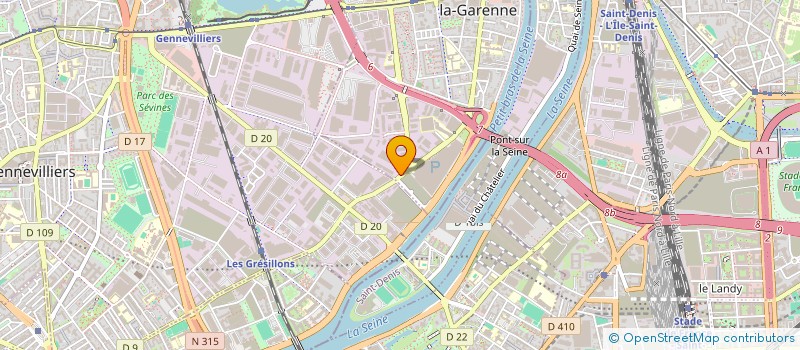 localisation de l'entreprise LES TRANSPORTS PARISIENS à VILLENEUVE-LA-GARENNE
