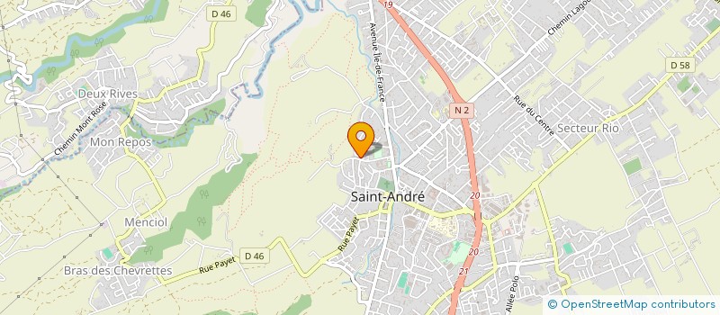 localisation de l'entreprise LES TRANSPORTS REUNIONNAIS à SAINT-ANDRE