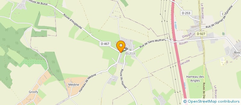 localisation de l'entreprise LES TRANSPORTS VALENTIN  BUTOT