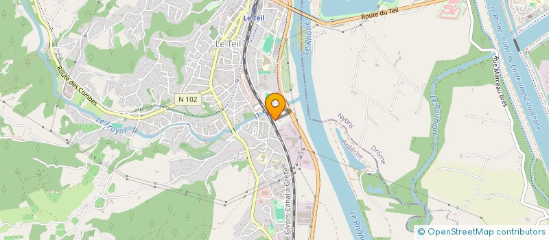 localisation de l'entreprise LES TRAVAILLEURS  LE TEIL