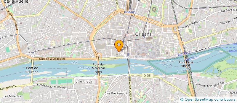 localisation de l'entreprise LES TRAVAUX D ORLEANS à ORLEANS