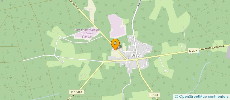 localisation de l'entreprise LES TRAVAUX DE L'ATLANTIQUE  BRACH