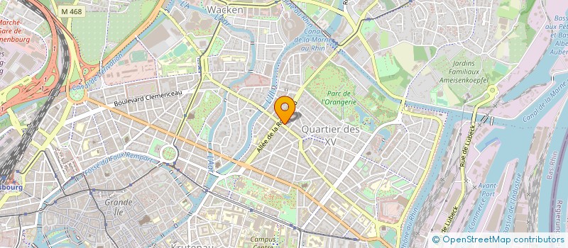 localisation de l'entreprise LES TRAVAUX DE L EST à STRASBOURG