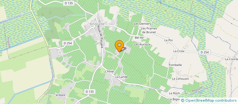 localisation de l'entreprise LES TRAVAUX DE L ESTUAIRE  ANGLADE