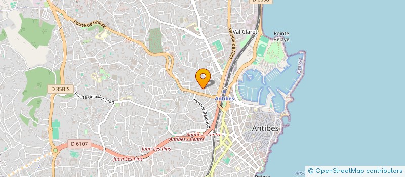 localisation de l'entreprise LES TRAVAUX DE L HABITAT à ANTIBES