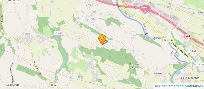 localisation de l'entreprise LES TRAVAUX DE LA MAISON  ROMAGNIEU