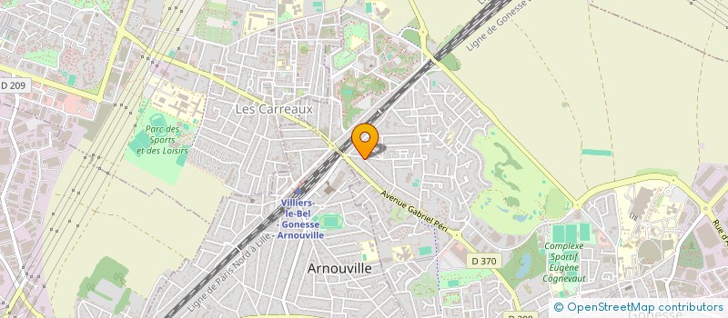 localisation de l'entreprise LES TRAVAUX DE LA PLAINE DE PARISIS  GONESSE