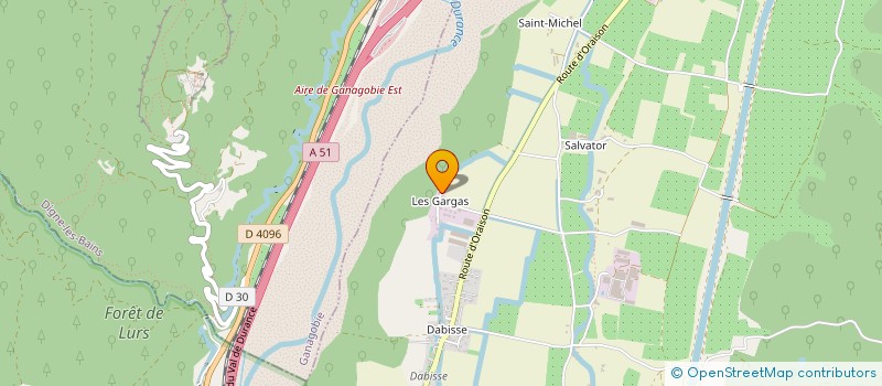 localisation de l'entreprise LES TRAVAUX DE PROVENCE à LES MEES