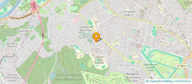 localisation de l'entreprise LES TRAVAUX DES HAUTS DE SEINE à RUEIL-MALMAISON