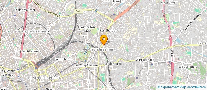 localisation de l'entreprise LES TRAVAUX PHOCEENS à MARSEILLE