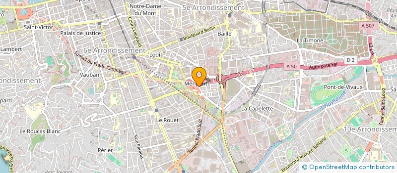localisation de l'entreprise LES TRAVAUX PROVENCAUX à MARSEILLE 10EME