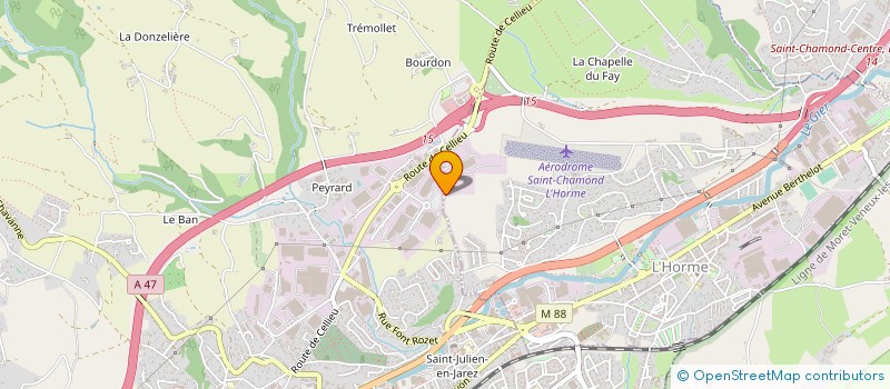 localisation de l'entreprise LES TRAVAUX PUBLICS DU JAREZ à L'HORME