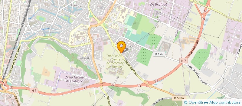 localisation de l'entreprise LES TRAVAUX VALENTINOIS à VALENCE