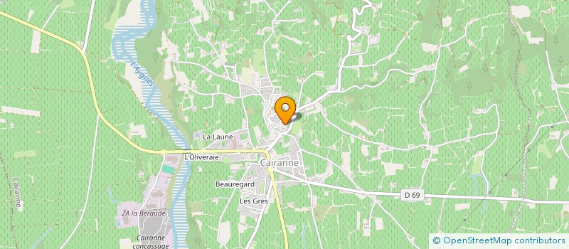 localisation de l'entreprise LES TRAVERS  CAIRANNE