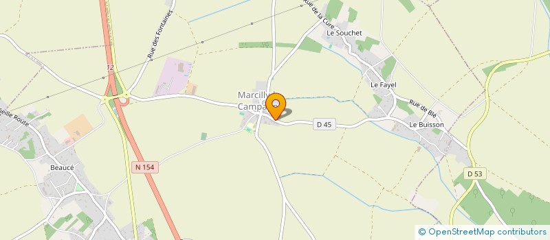 localisation de l'entreprise LES TREFLES  MARCILLY-LA-CAMPAGNE