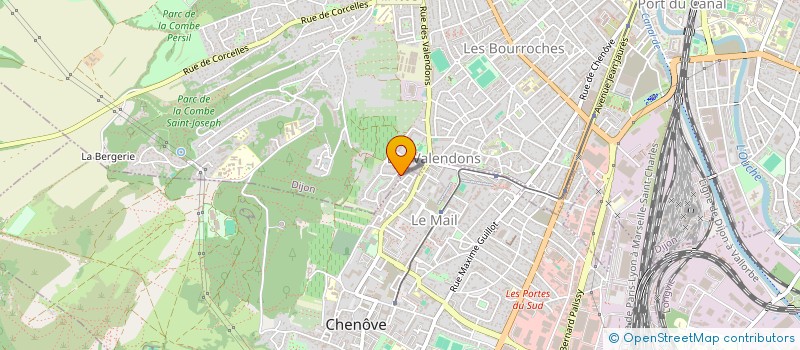 localisation de l'entreprise LES TREFLES JAUNES à CHENOVE