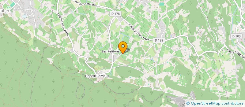 localisation de l'entreprise LES TREILLAS  OPPEDE