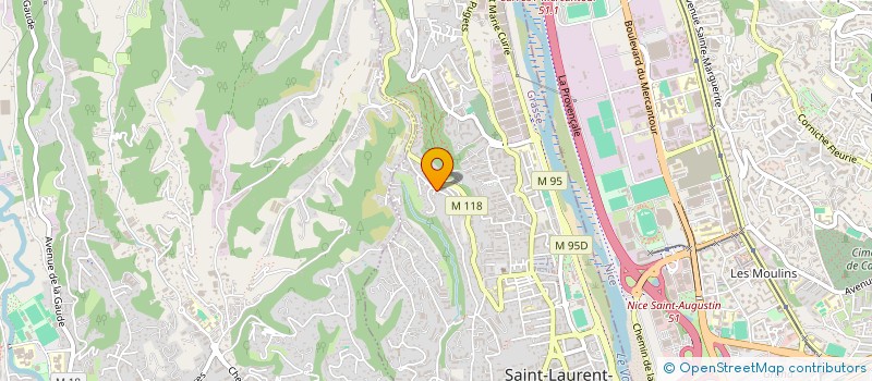 localisation de l'entreprise LES TREILLES à SAINT-LAURENT-DU-VAR