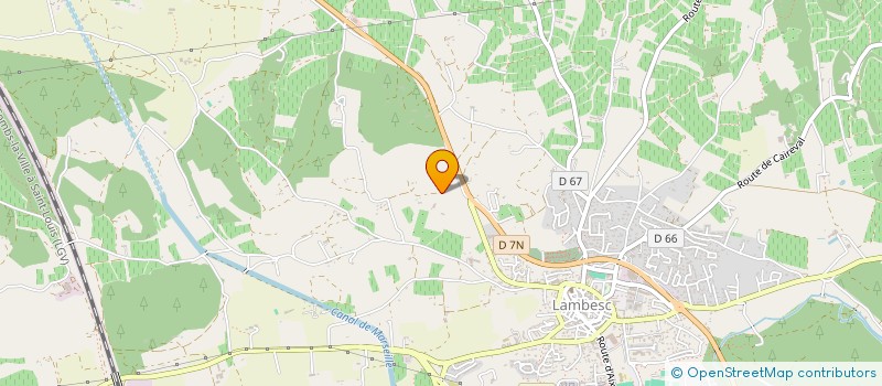 localisation de l'entreprise LES TREILLES DE CEZANNE à LAMBESC