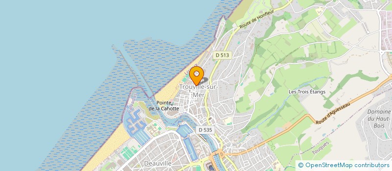 localisation de l'entreprise LES TREIZE ECOSSAIS à TROUVILLE-SUR-MER