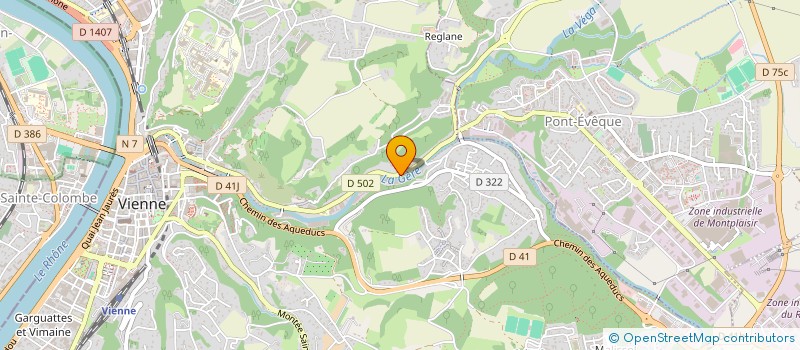 localisation de l'entreprise LES TREIZE LUNES  VIENNE