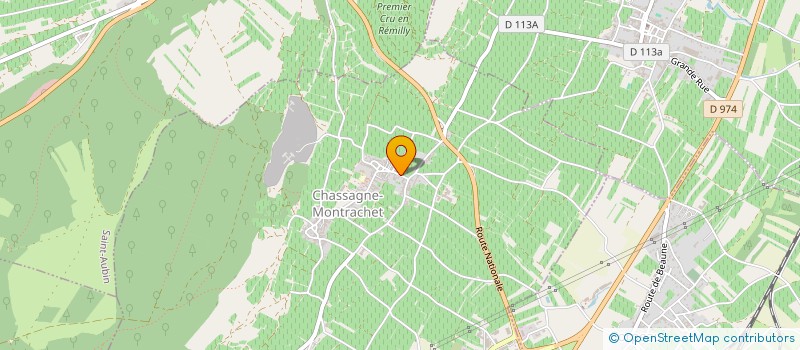 localisation de l'entreprise LES TREIZE ROSES  CHASSAGNE-MONTRACHET