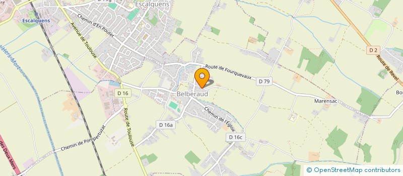 localisation de l'entreprise LES TREIZE VENTS à BELBERAUD