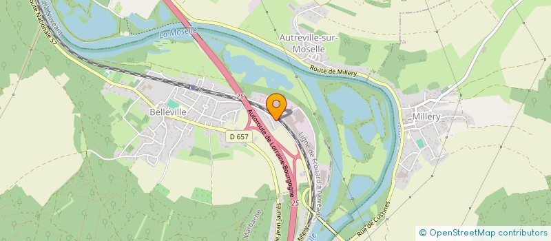 localisation de l'entreprise LES TREK'ORIACES  BELLEVILLE