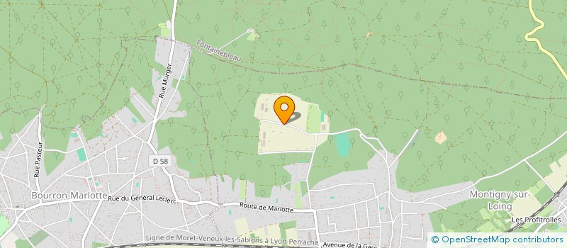 localisation de l'entreprise LES TREMBLEAUX  MONTIGNY-SUR-LOING