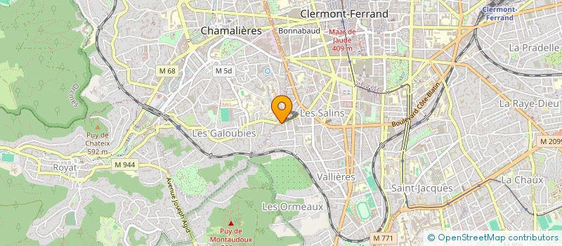 localisation de l'entreprise LES TREMIERES  CLERMONT-FERRAND