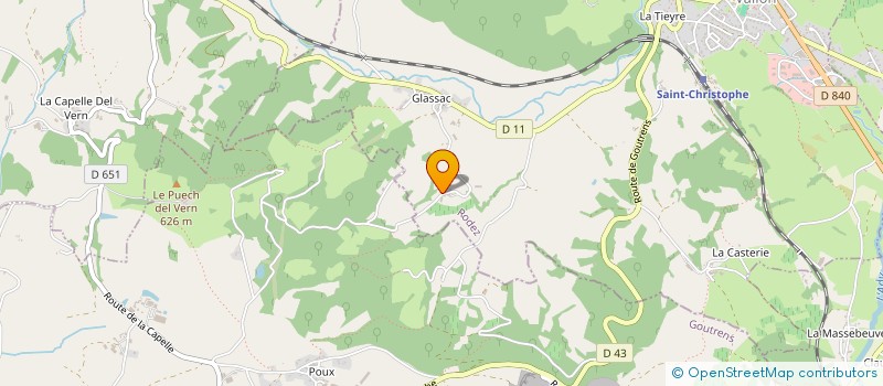 localisation de l'entreprise LES TREMO  SAINT-CHRISTOPHE-VALLON