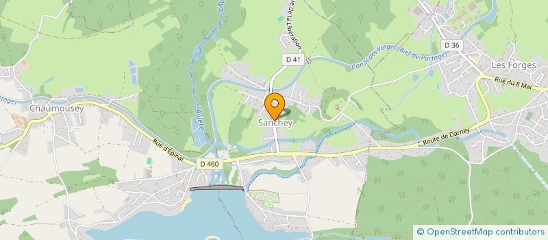localisation de l'entreprise LES TREMOULOTS  SANCHEY