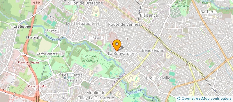 localisation de l'entreprise LES TRENTE BRAVES à SAINT-HERBLAIN