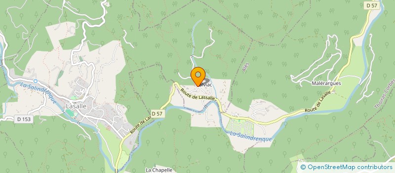 localisation de l'entreprise LES TREPIDANTES  LASALLE