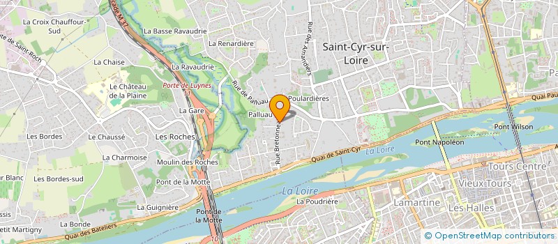 localisation de l'entreprise LES TRESORIERES  SAINT-CYR-SUR-LOIRE