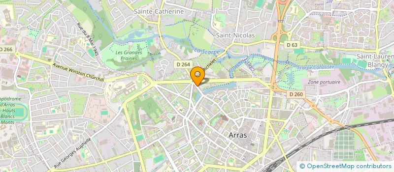 localisation de l'entreprise LES TRESORS à ARRAS