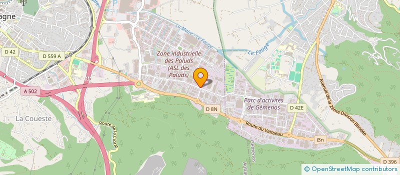 localisation de l'entreprise LES TRESORS D'ANAIS SA à AUBAGNE