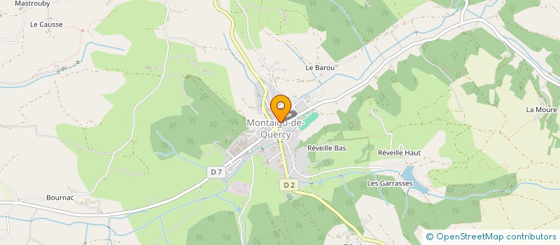 localisation de l'entreprise LES TRESORS D'ANGELIQUE  MONTAIGU-DE-QUERCY