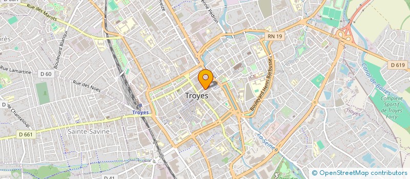 localisation de l'entreprise LES TRESORS D'ESTHER à TROYES