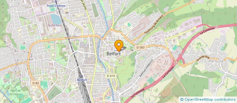 localisation de l'entreprise LES TRESORS D HEIMY  BELFORT