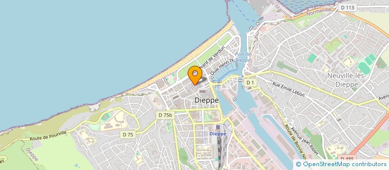 localisation de l'entreprise LES TRESORS DE DIEPPE à DIEPPE