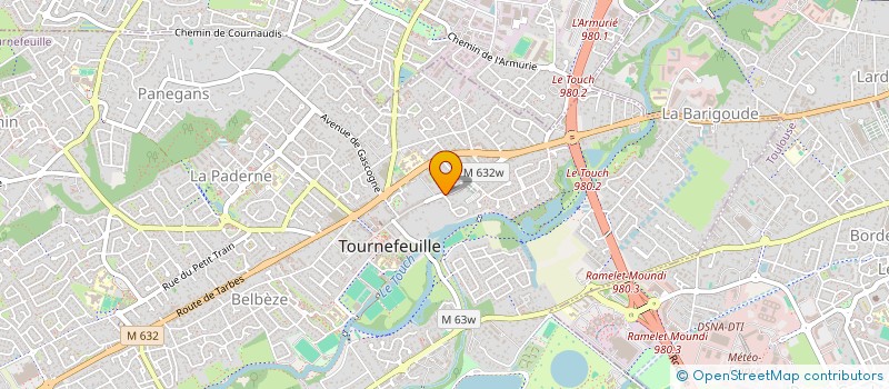 localisation de l'entreprise LES TRESORS DE FILOMENE  TOURNEFEUILLE