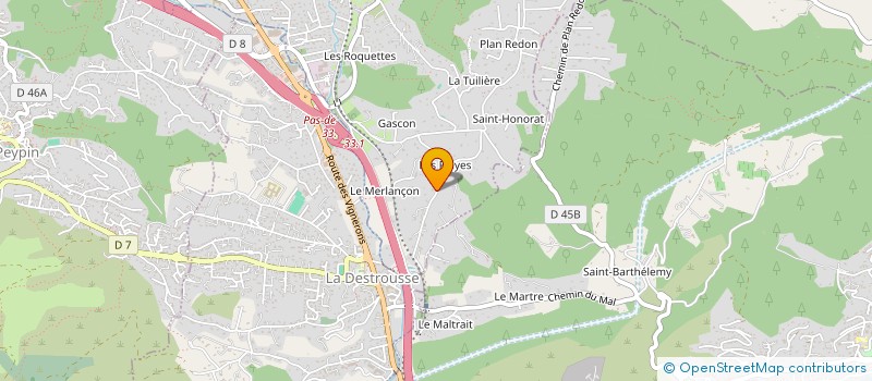 localisation de l'entreprise LES TRESORS DE GALI  LA BOUILLADISSE