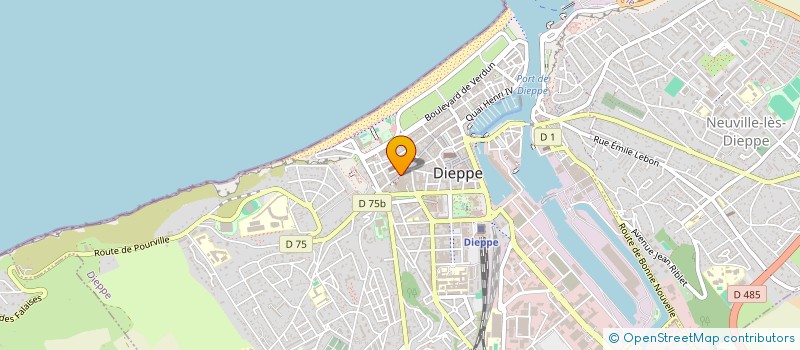 localisation de l'entreprise LES TRESORS DE GALINETTE à DIEPPE
