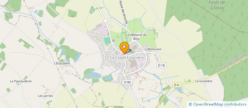 localisation de l'entreprise LES TRESORS DE LA COP  LA COPECHAGNIERE
