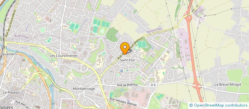 localisation de l'entreprise LES TRESORS DE LUCRECE à POITIERS