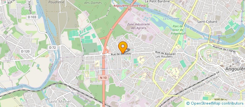 localisation de l'entreprise LES TRESORS DE SAM à ANGOULEME